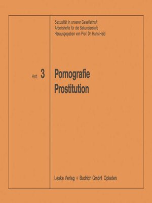 cover image of Pornografie Prostitution
